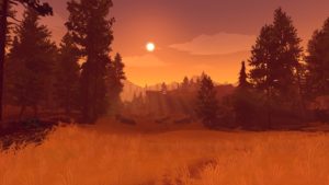 Firewatch es pas çò que se fa de mai bèl, mas a una "pauta" grafica plan definida.
